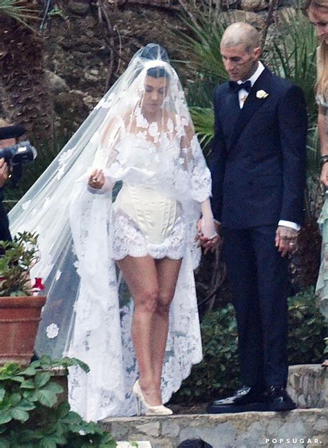 kourtney kardashian wedding gown